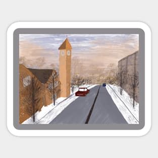 Early Morning Winters by Mac Jackson Sticker